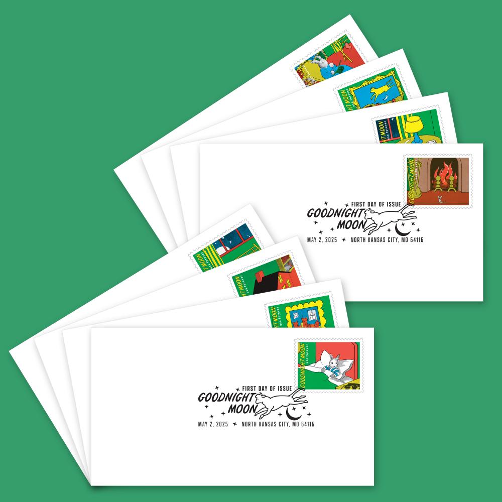 Goodnight Moon First Day Covers Set Of 8 Stamps Forever