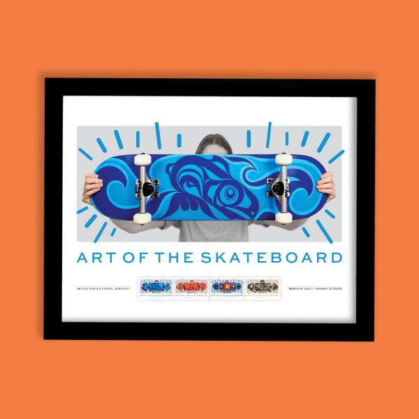 Skateboard Stamp Green main image 0