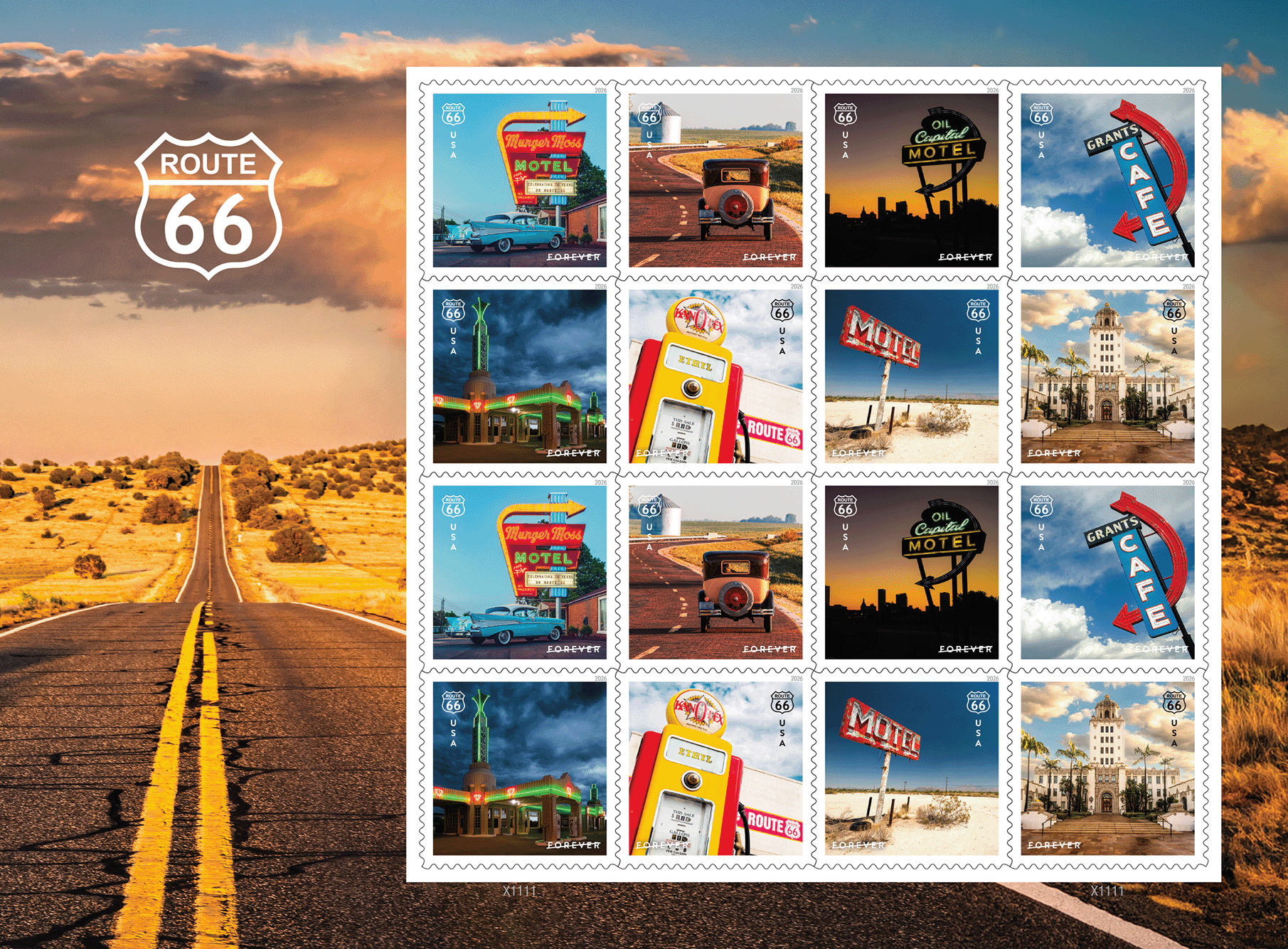 Route 66 Framed Stamps — Stamps Forever