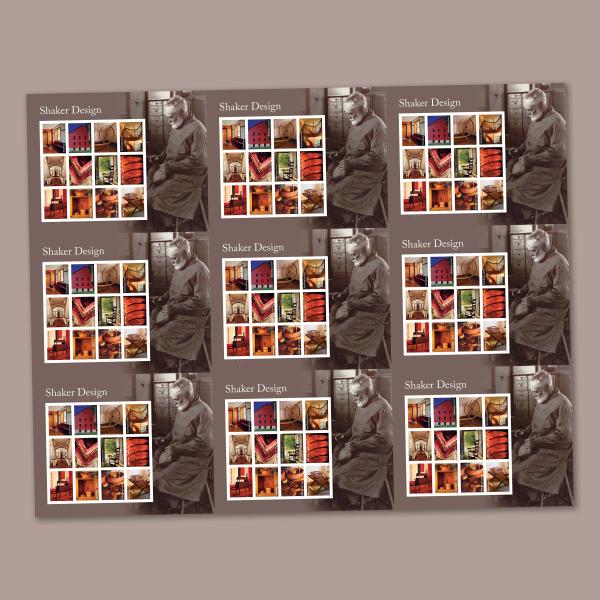 Shaker Design Press Sheet without Die Cuts — Stamps Forever