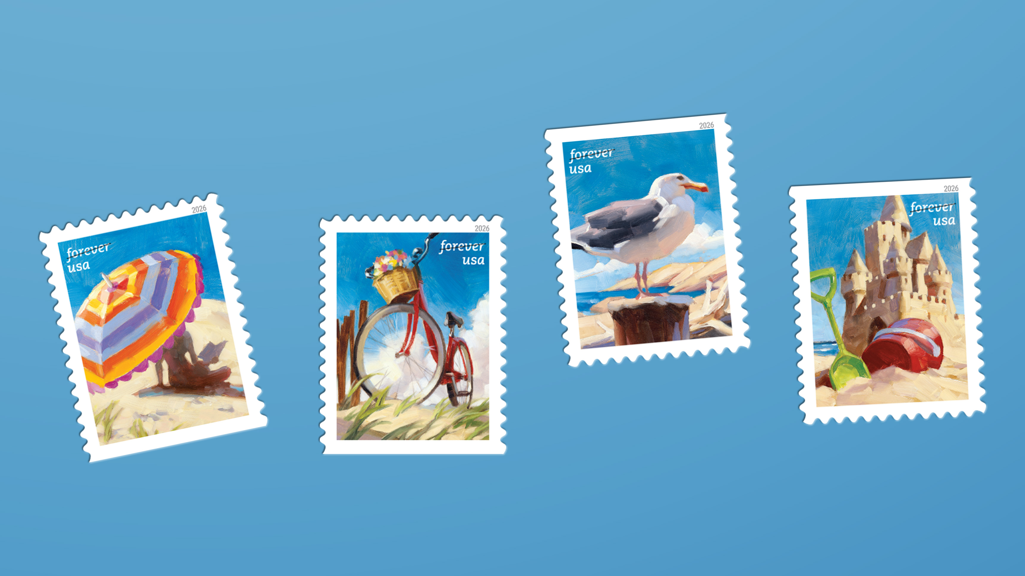A Day at the Beach — Stamps Forever