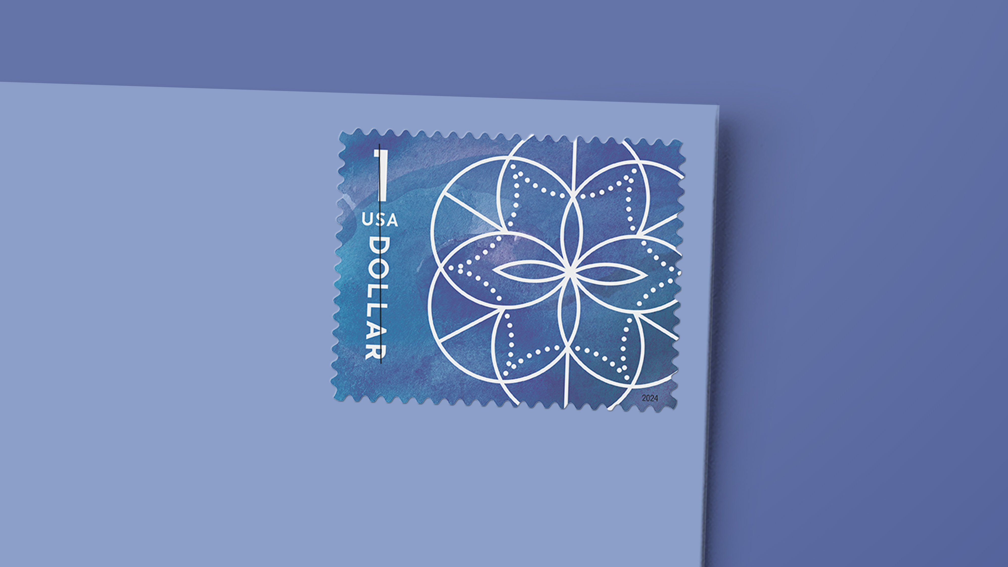 $1 Floral Geometry — Stamps Forever