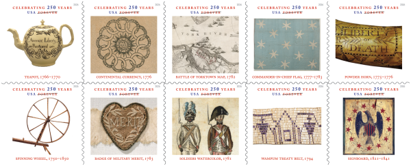 切手16 Treasures of the Revolutionary Era First Day Covers (set of 10