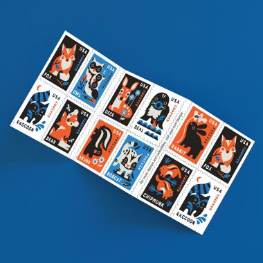 Baby Wild Animals Booklet of 20 — Stamps Forever