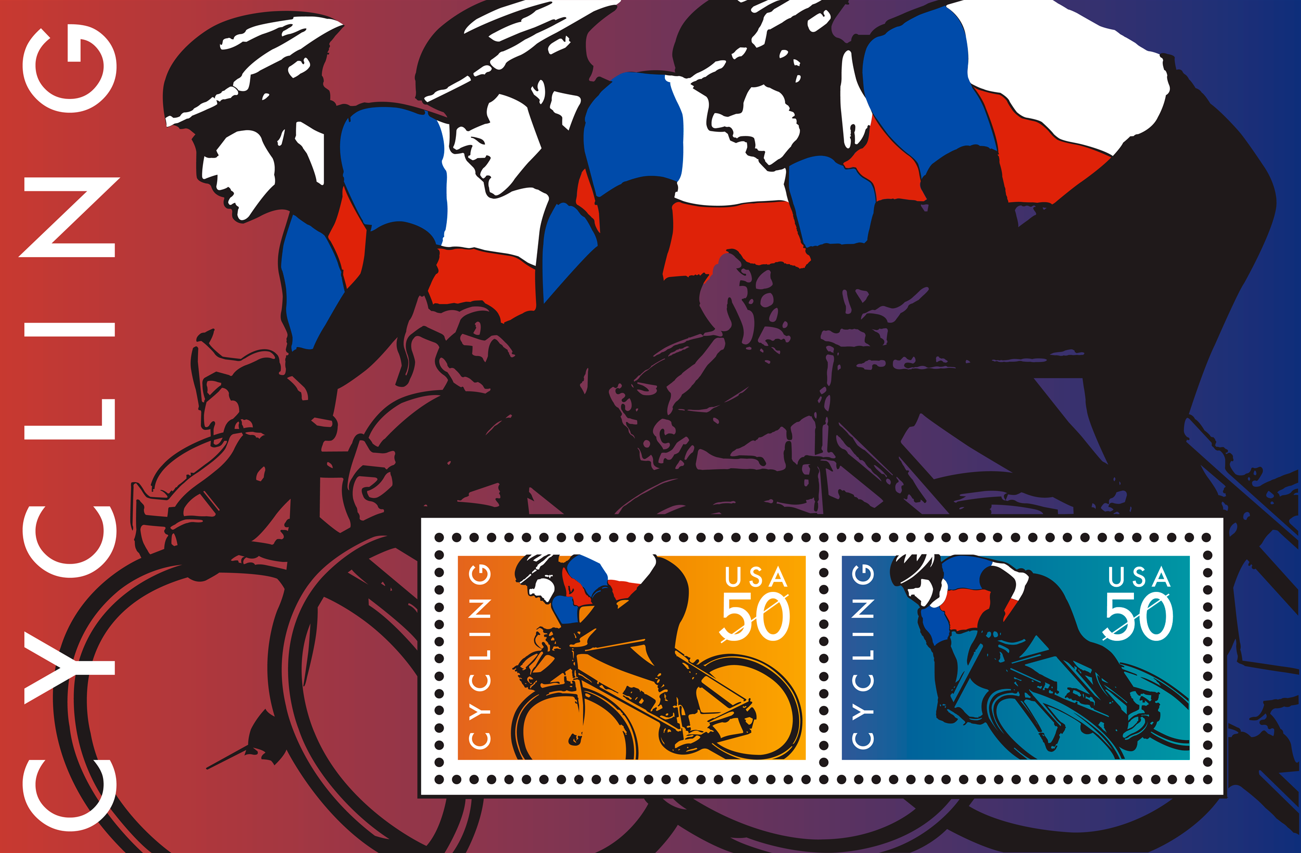 Cycling — Stamps Forever