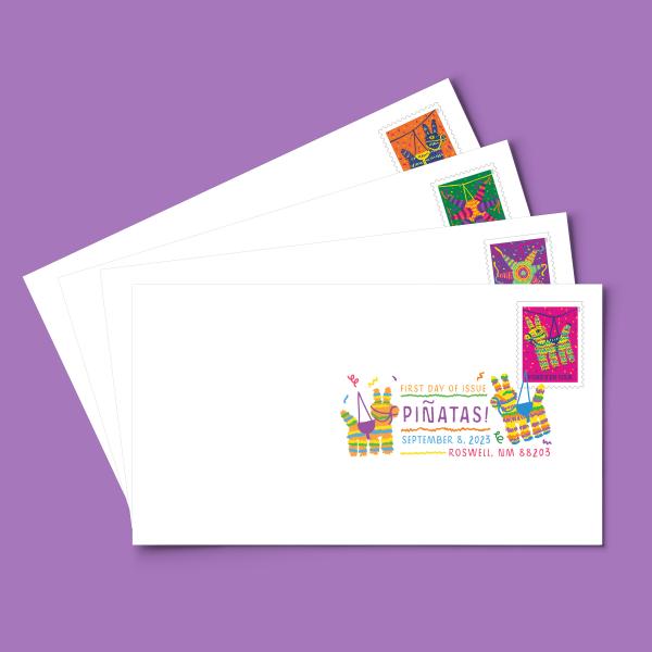 Piñatas! Digital Color Postmark First Day Covers (set of 4) — Stamps ...