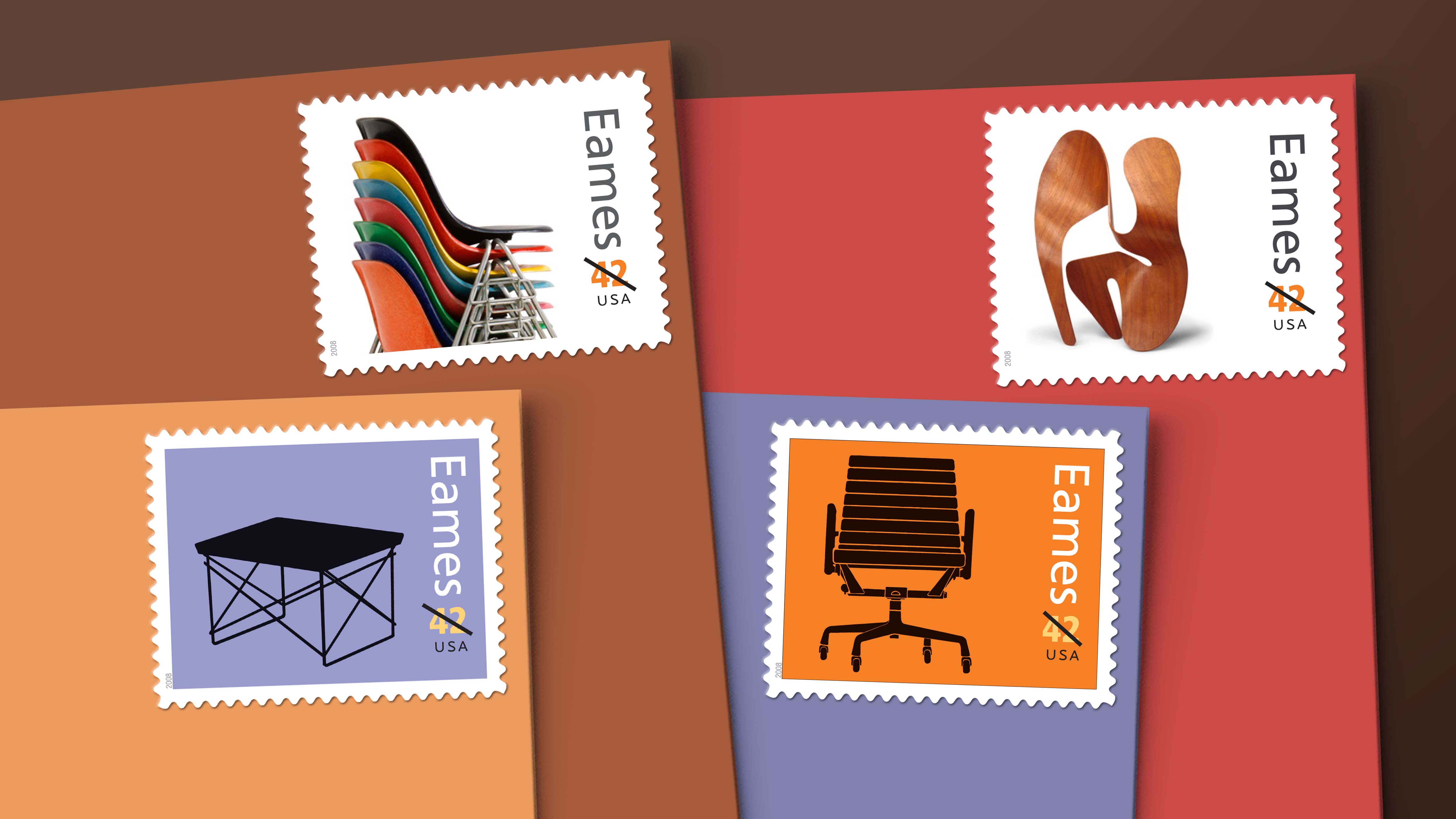 【未開封レア】eames イームズ生誕100周年記念切手 米国郵便局 2008年 Charles + Ray Eames — Stamps Forever