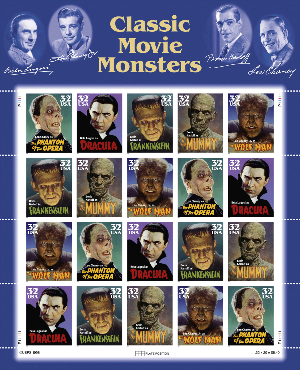 Classic Movie Monsters — Stamps Forever