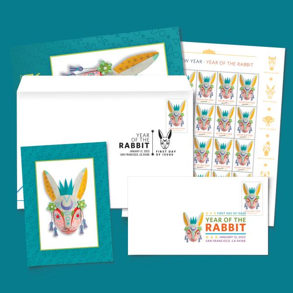 Forever Rabbit Stamp Lunar New Year • Year of the Rabbit Stamp Ceremony Memento — Stamps Forever
