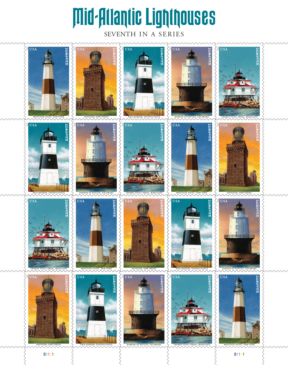 1995 Great Lakes Lighthouses Stamps and First Day of Issue outlet