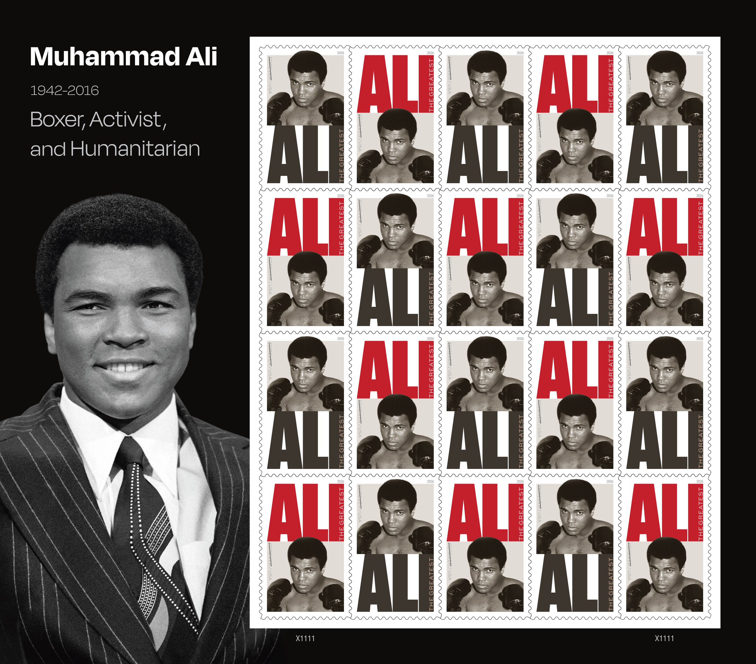 aliページ Muhammad Ali — Stamps Forever