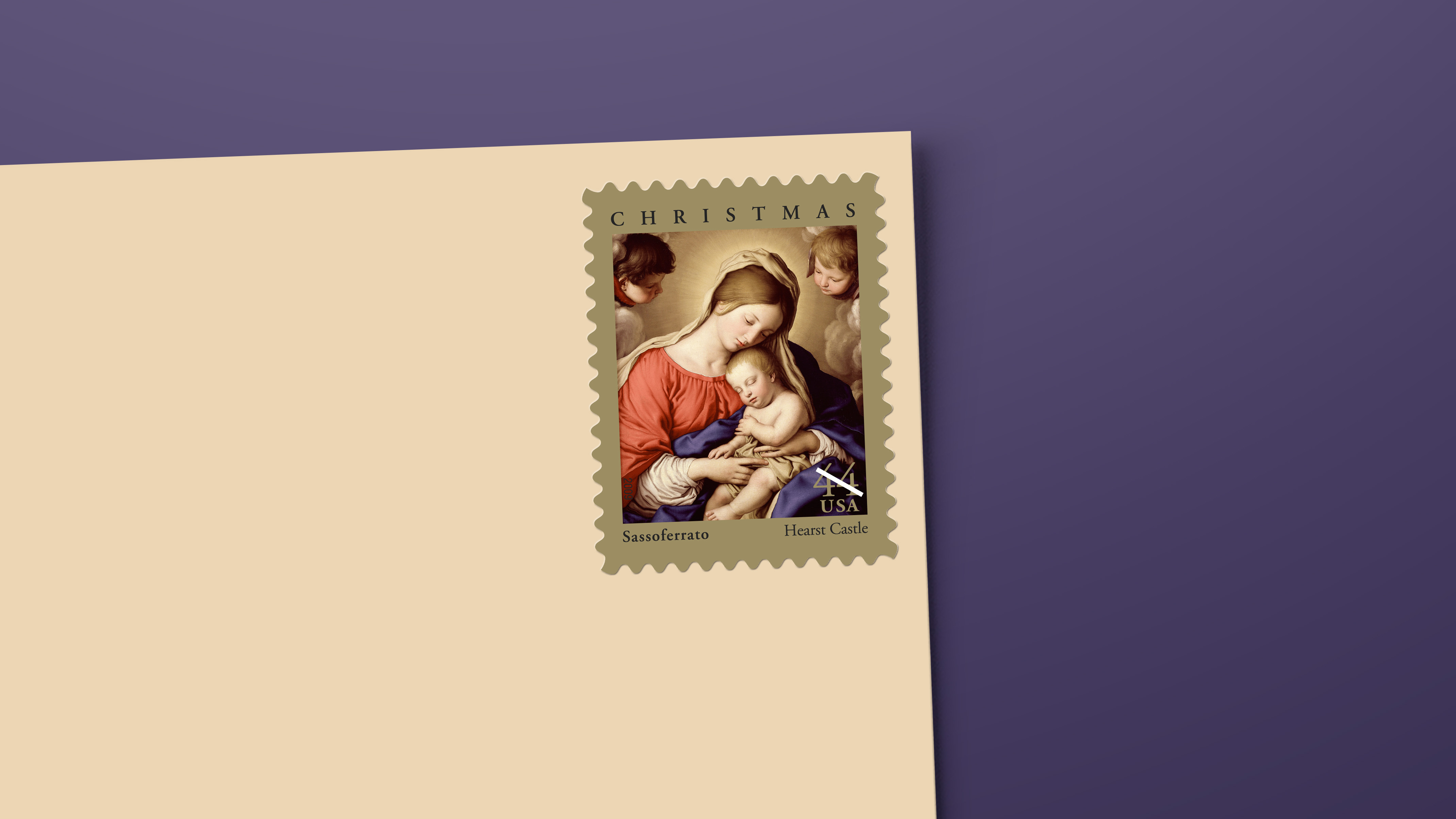 Madonna and Sleeping Child, by Sassoferrato — Stamps Forever