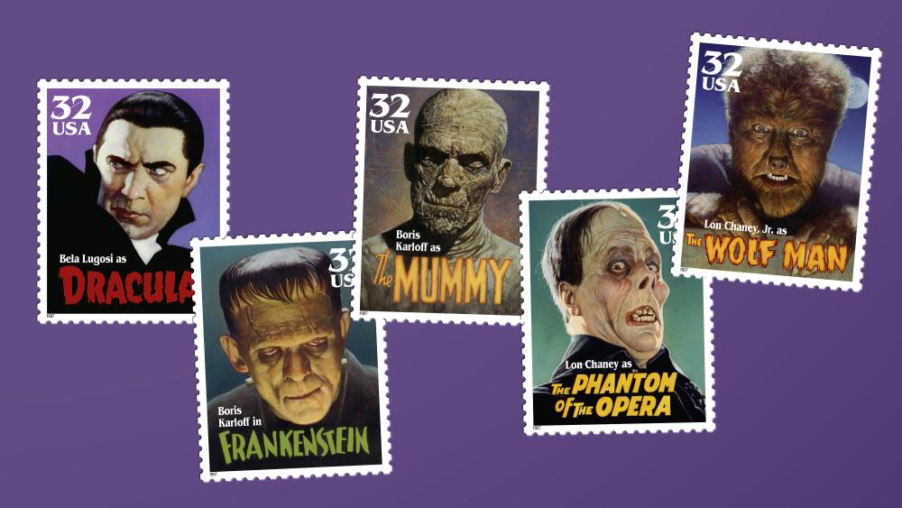 Classic Movie Monsters  Stamps Forever