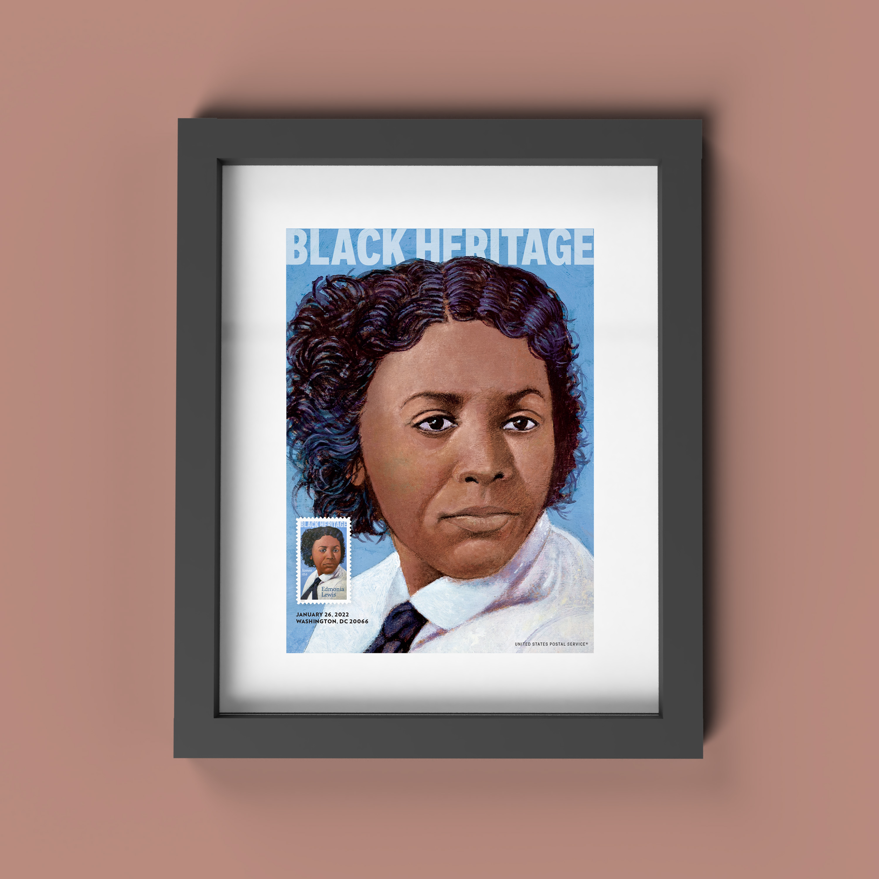 Edmonia Lewis Framed Stamp Stamps Forever