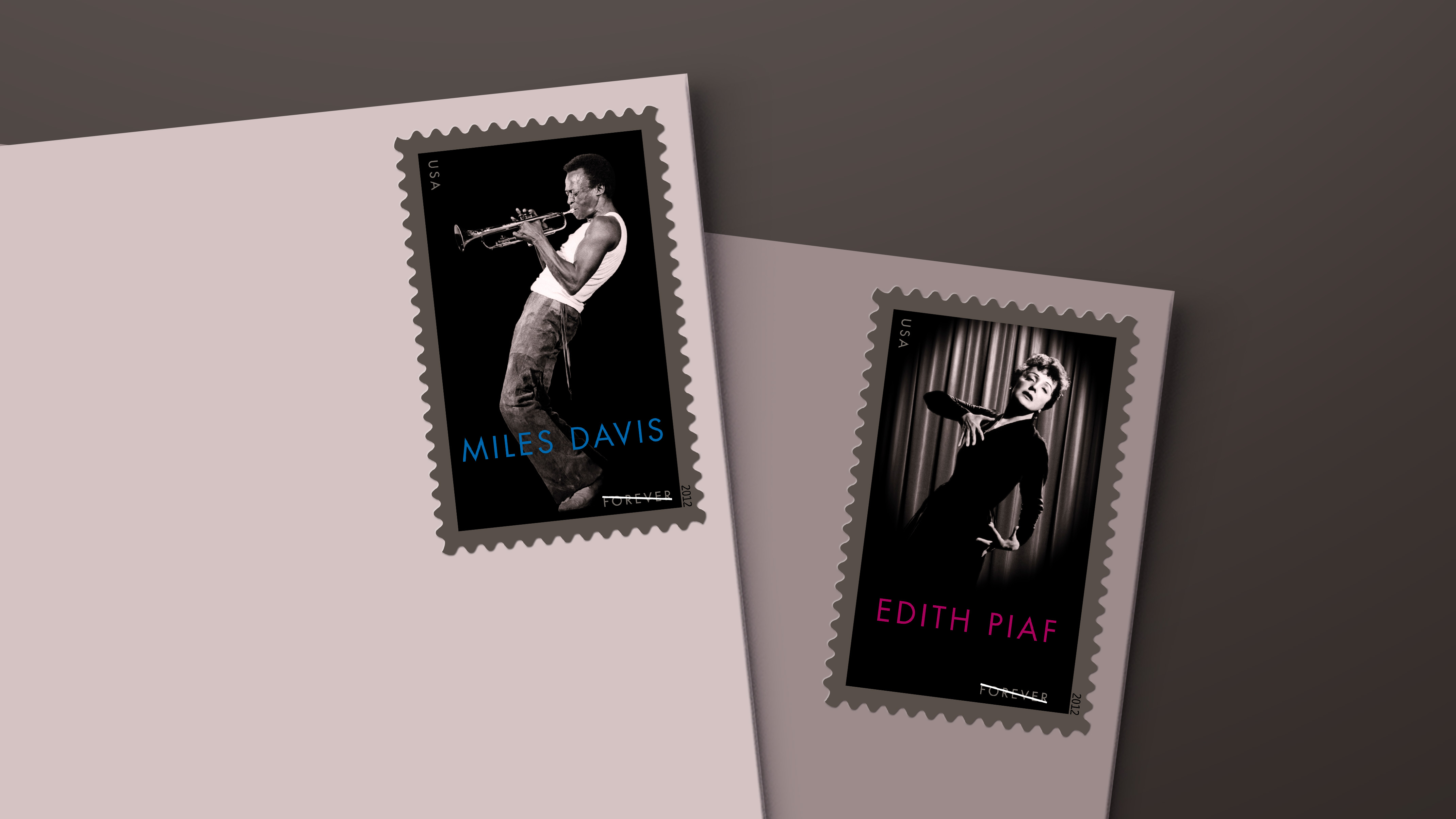 Miles Piaf Edith Davis Forever - Stamp Davis⁄edith & 0 MNH and 