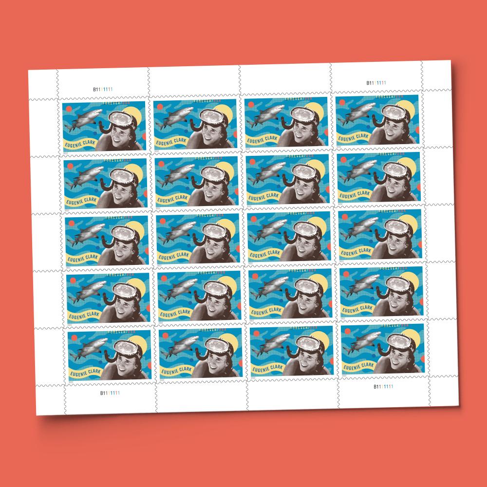 Eugenie Clark Pane of 20 — Stamps Forever