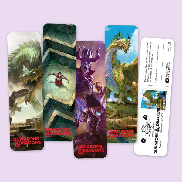 Dungeons &amp; Dragons Bookmarks (set of 4) — Stamps Forever