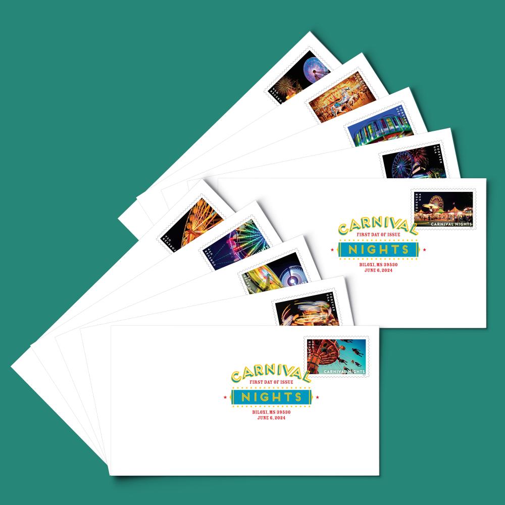 carnival-nights-digital-color-postmark-first-day-covers-set-of-10