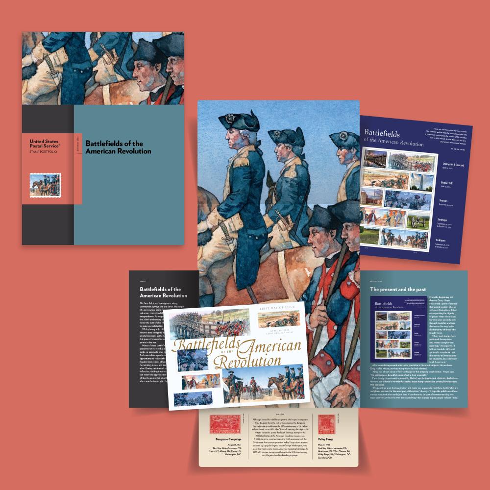 Battlefields of the American Revolution Stamp Portfolio — Stamps Forever