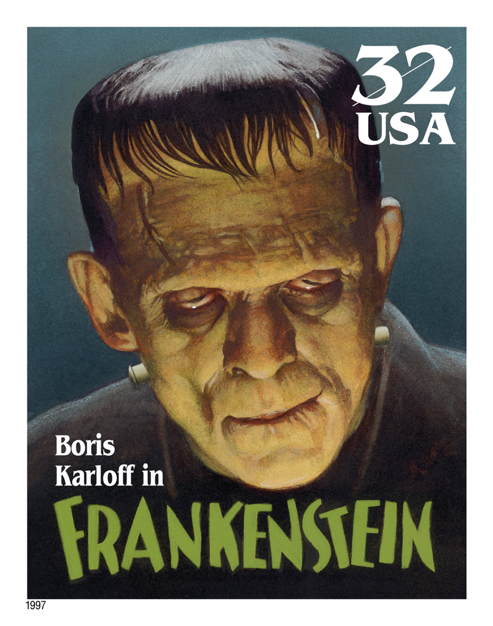 3623 外国切手 アメリカ 1997年 クラシック映画モンスター 妖怪 5連刷 Classic Movie Monsters — Stamps Forever