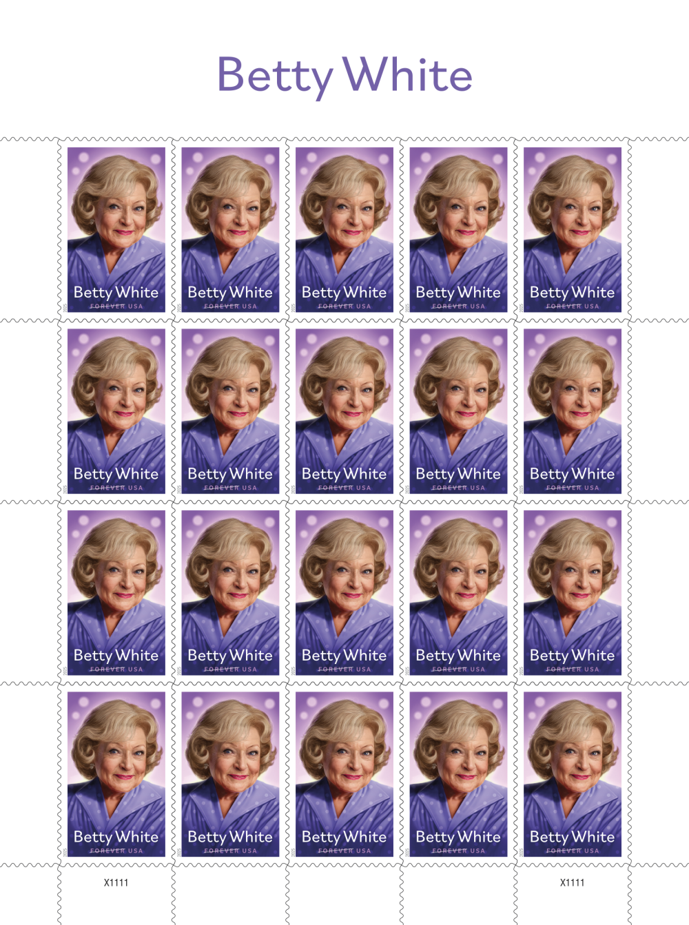 Betty White — Stamps Forever