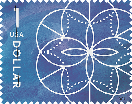 $1 Floral Geometry — Stamps Forever